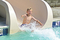 waterslide and swim family camp